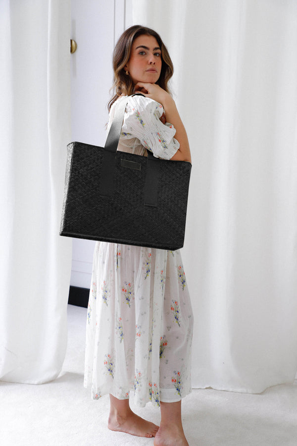 Black Canvas Anissa - Large Tote