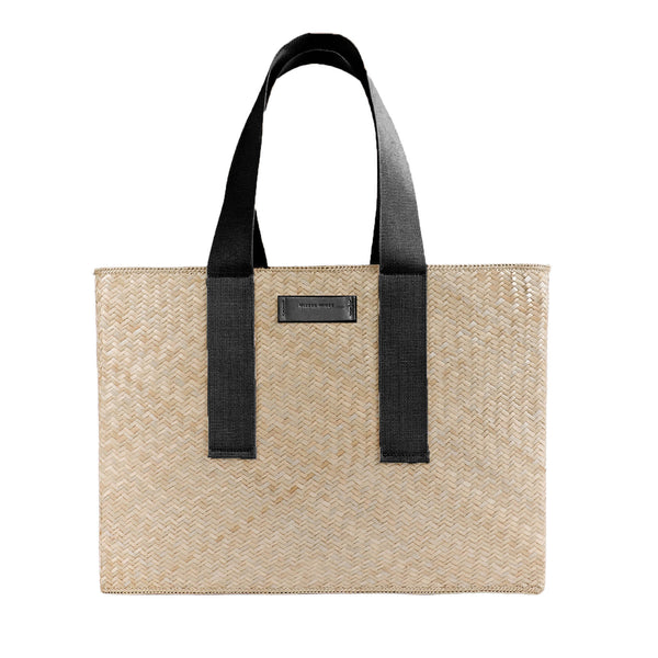 Canvas & Black Anissa - Large Tote