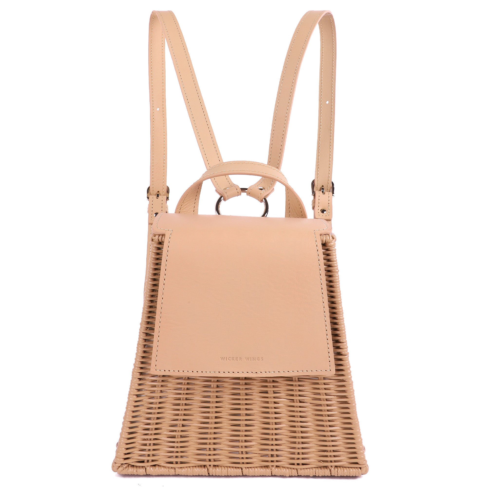 Lian-Natural-Cream-Front-1-Wicker-Wings-Wicker-Bag-Bucket-Bag-Bags-for-Women-Designer-Handbags-Beach-Bag-Summer-Bag-Straw-Bag-Black-Bag-Crossbody-Bag-Mini-Bag-Leather-Handbags-Purse