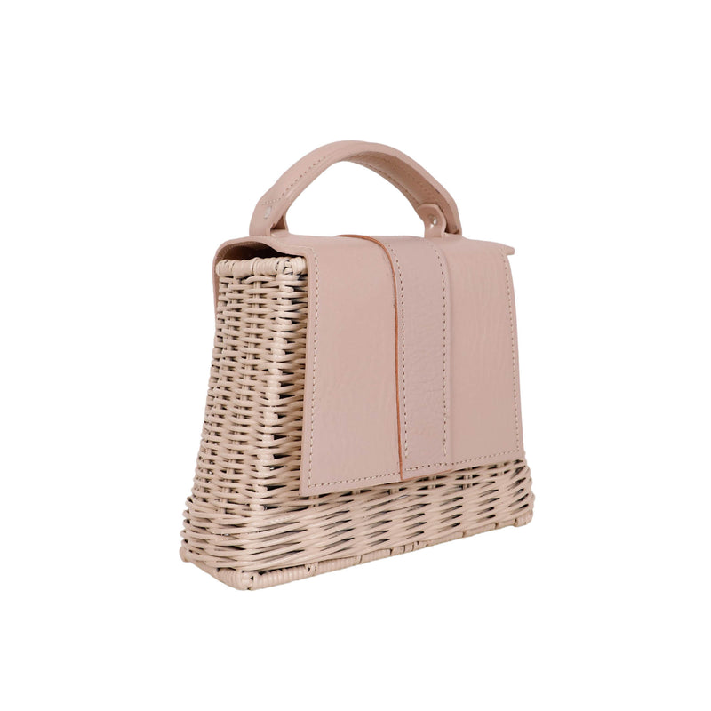 Cream & Natural Bo Top Handle with Strip