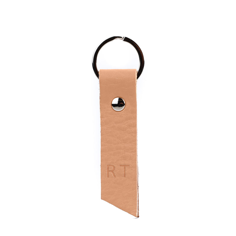 Camel Leather Keyring