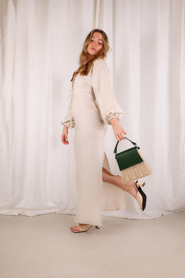 Green Croco & Natural Lian