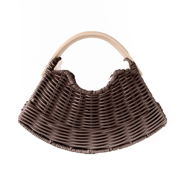 Brown Mini Fan & Cream Handle