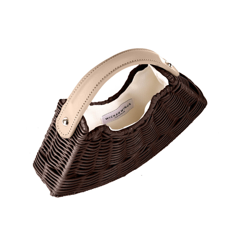 Brown Mini Fan & Cream Handle