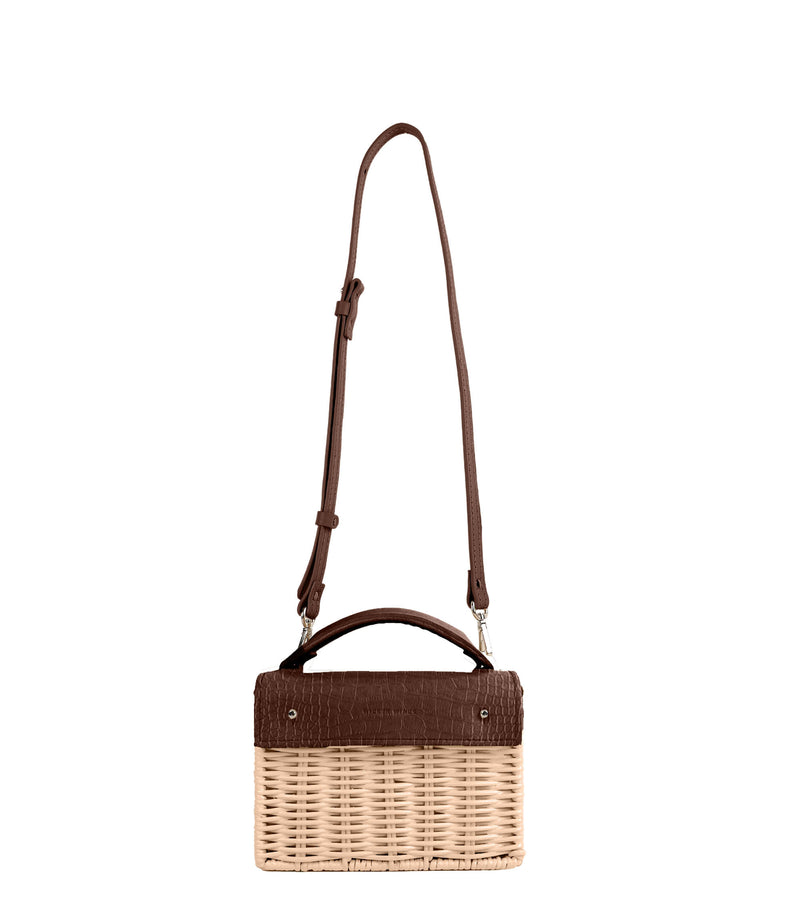 Brown Croco & Natural Mini Kuai