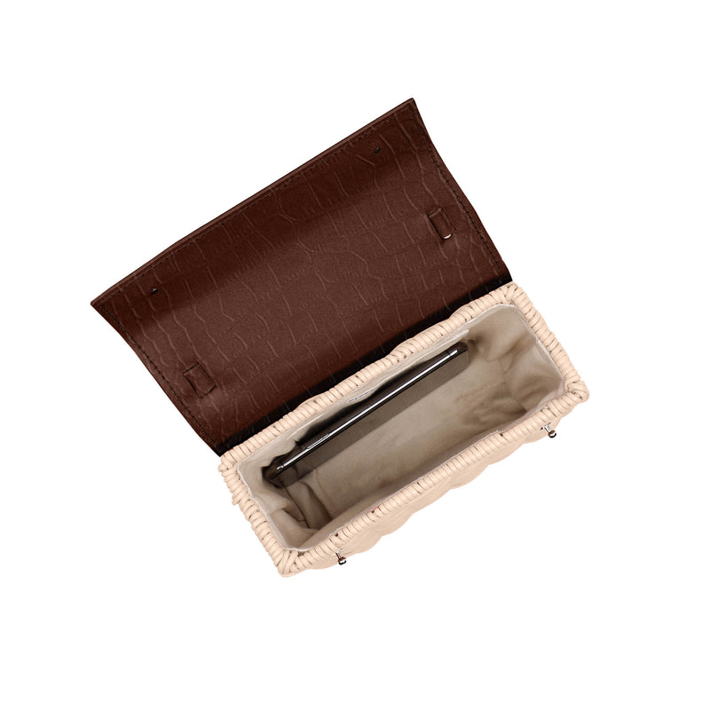 Brown Croco & Natural Mini Kuai