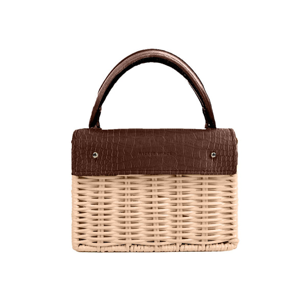 Brown Croco Mini Xan