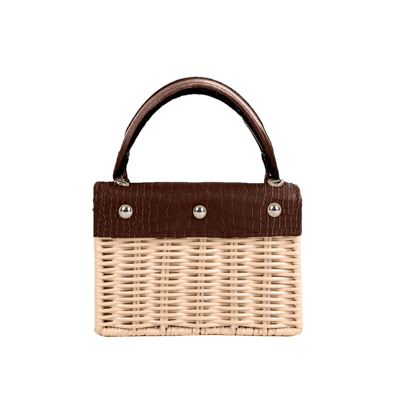 Brown Croco Mini Xan