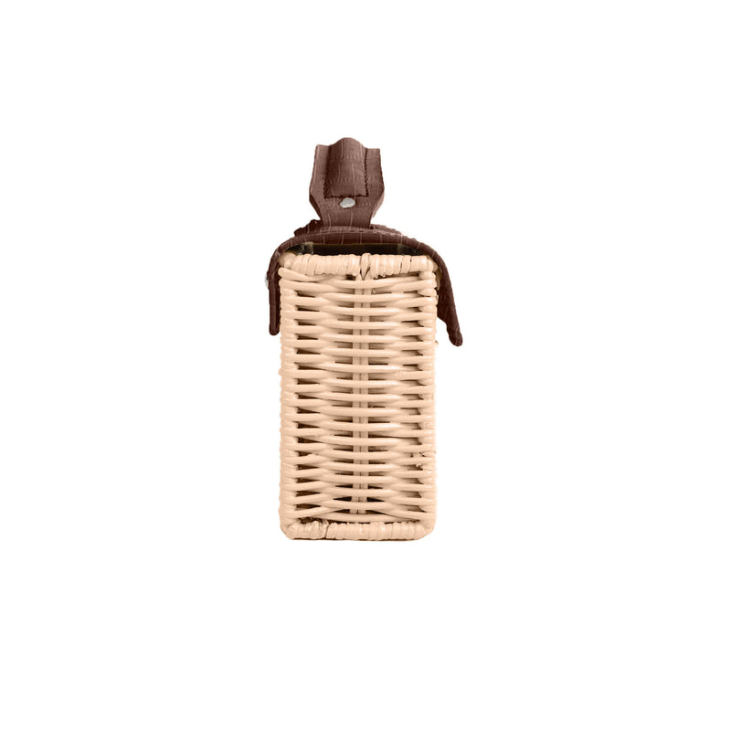 Brown Croco & Natural Mini Kuai