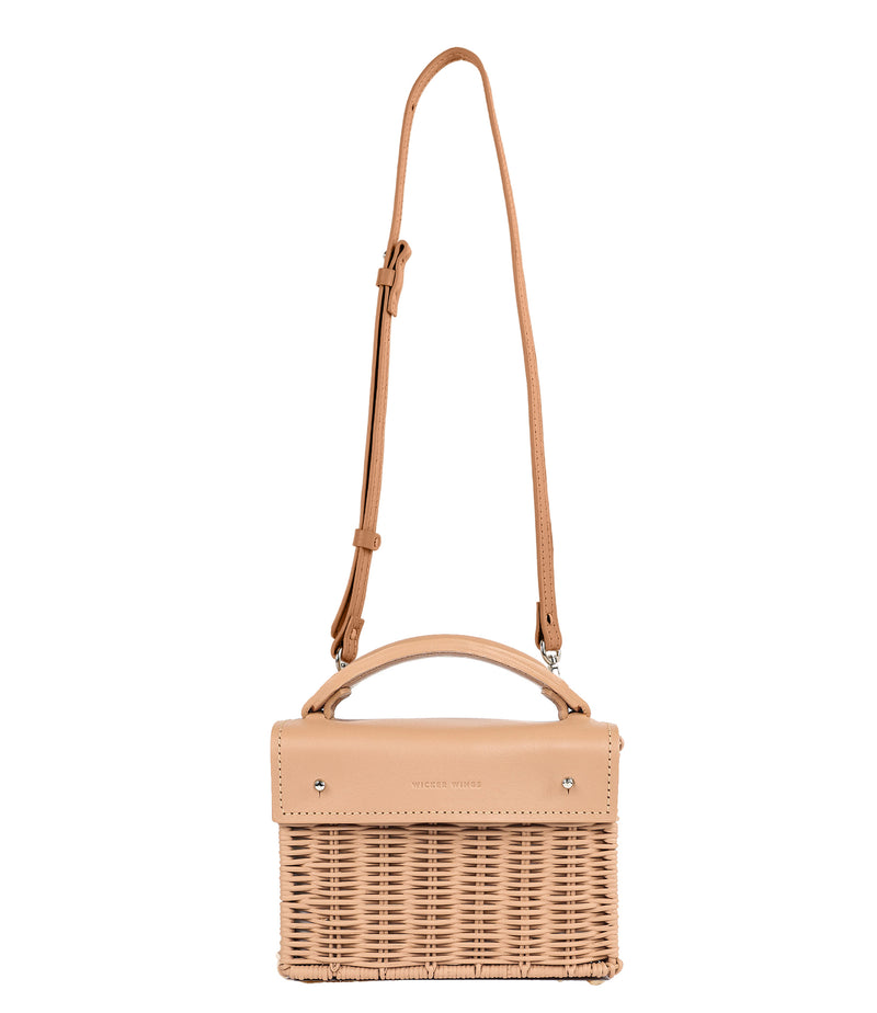 Mini Kuai-Natural-Camel-Front-Wicker-Wings-Wicker-Bag-Bucket-Bag-Bags-for-Women-Designer-Handbags-Beach-Bag-Summer-Bag-Straw-Bag-Black-Bag-Crossbody-Bag-Mini-Bag-Leather-Handbags-Purse