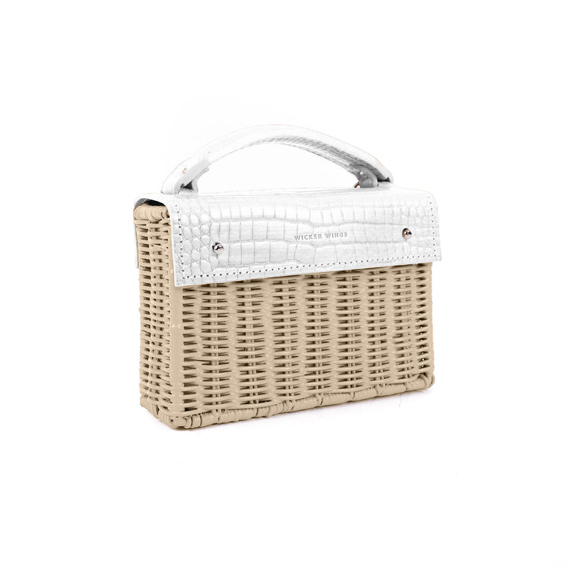 White Croco & Natural Mini Kuai