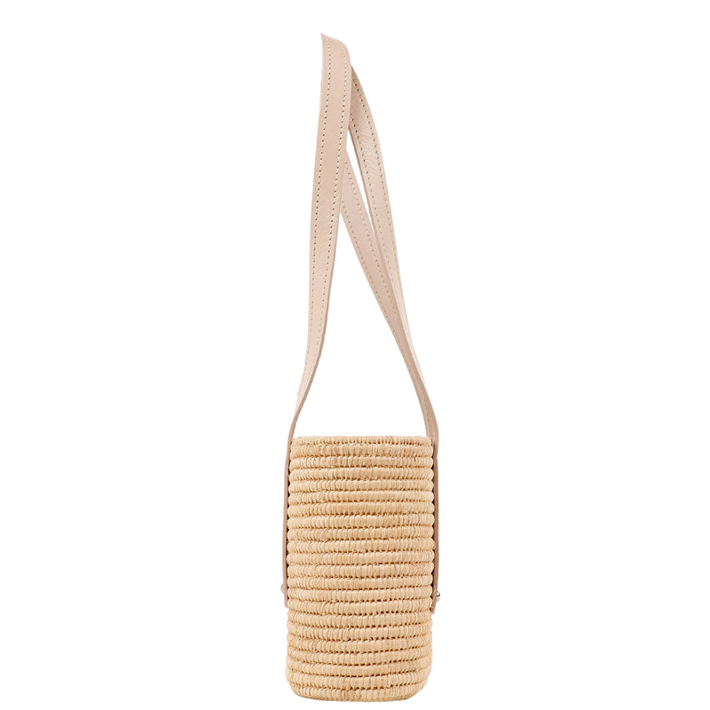 Noor-Cream and Natural-Small Tote-1-Front-2-Wicker-Wings-Wicker-Bag-Bucket-Bag-Bags-for-Women-Designer-Handbags-Beach-Bag-Summer-Bag-Straw-Bag-Black-Bag-Crossbody-Bag-Mini-Bag-Leather-Handbags-Purse