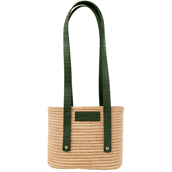 Green Croco & Natural Small Noor