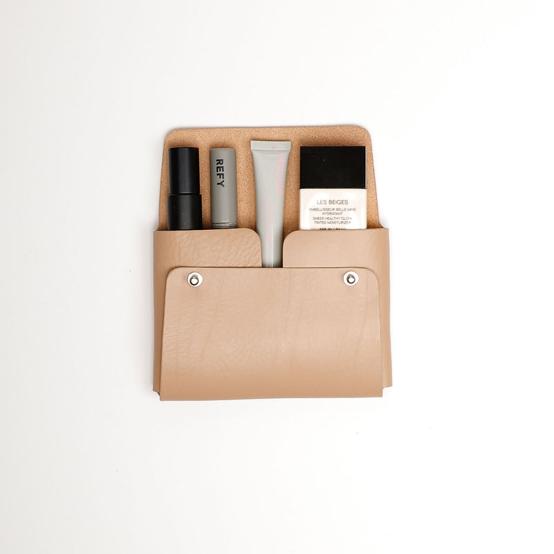 Kuai Medium Pouch and Cardholder Gift Set - Camel