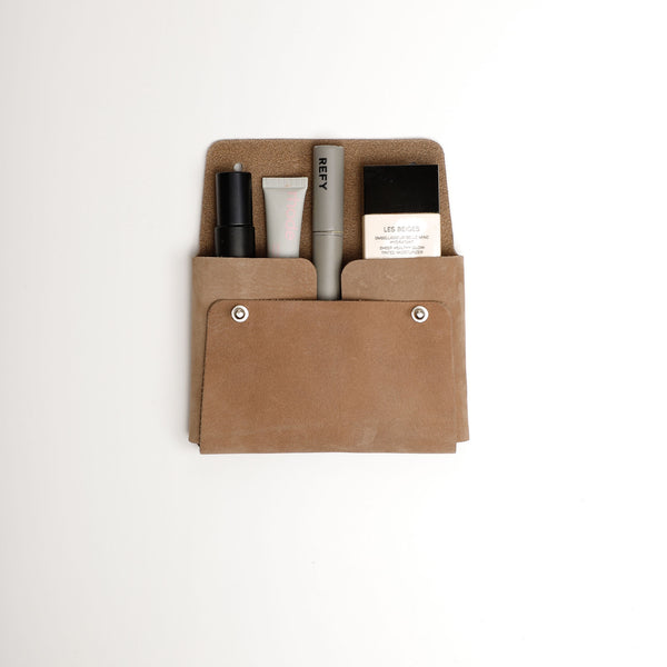 Kuai Medium Pouch and Cardholder Gift Set - Nutmeg