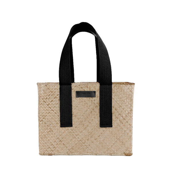 Canvas & Black Anissa - Small Tote