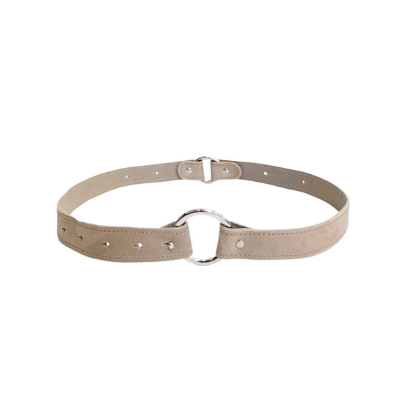 Nutmeg Suede Looped Leather Belt