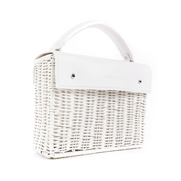 White wicker bag for summer. Vacation summer bags. (6587827912843)