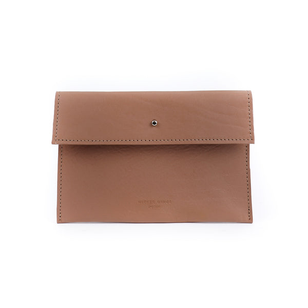Cocoa Leather Clutch (7056489709707)