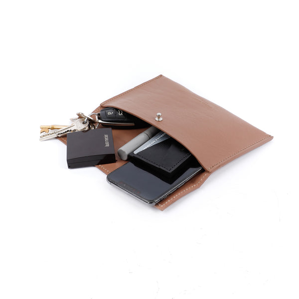 Cocoa Leather Clutch (7056489709707)