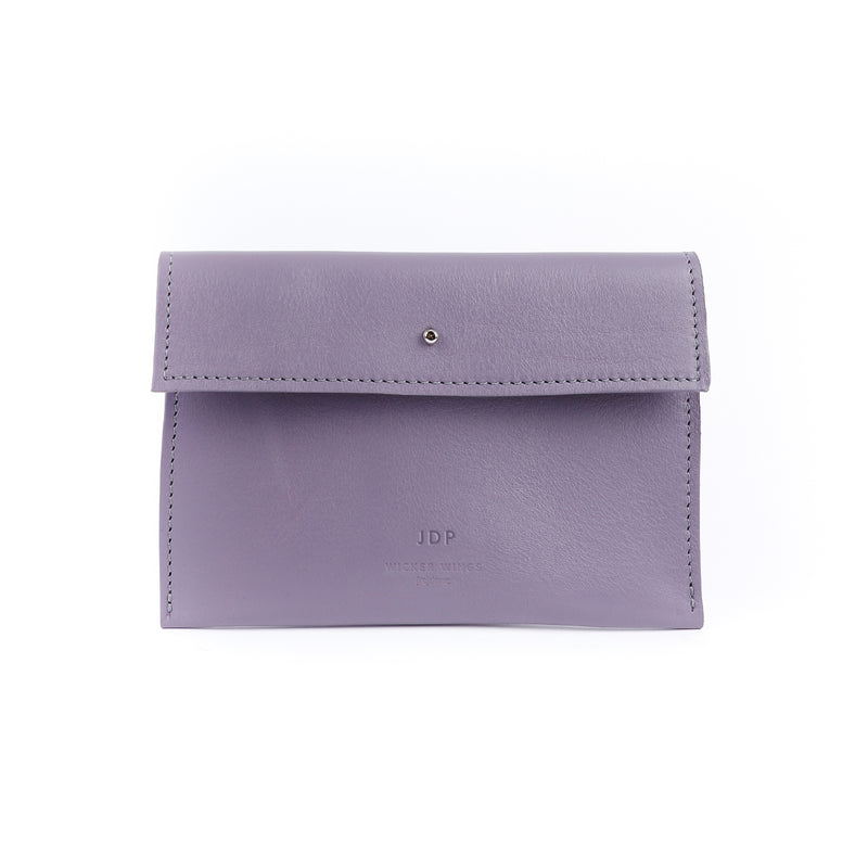 Lavender Leather Clutch (7056499212427)