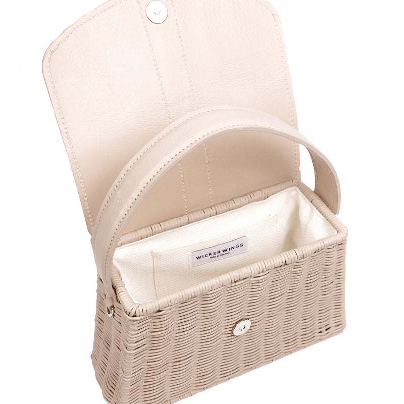Wicker Wings-Wicker handbag-Rattan Bag-Handbag-Bag-Black Bag-Shoulder Bag For Women-Black Shoulder-Bag-Straw bag - Eco Friendly purses-Beach bag-holiday bag-Messenger Bag-Purse-Tote-Satchel-Ladies Purse-Saddle Bag-Weekend Bag-Straw Bag-Woven Bag-Leather Crossbody Bag-Chain Bag-Chain Shoulder Bag-Crossbody Bag - Cream basket top handle bag (6993088446603)