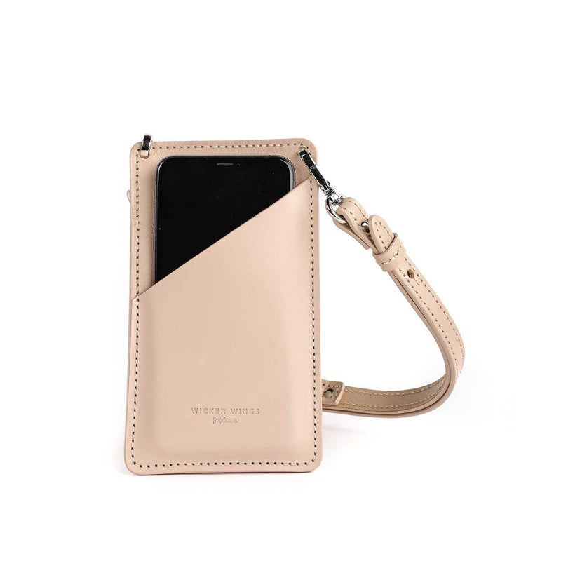Cream phone pouch, cardholder & hand sanitiser case set (6640271196299)
